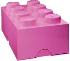 LEGO Säilytyspalikka, vaaleanpunainen