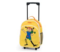 Peppi Pitkätossu -matkalaukku, keltainen