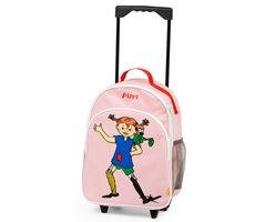 Peppi Pitkätossu -matkalaukku, vaaleanpunainen