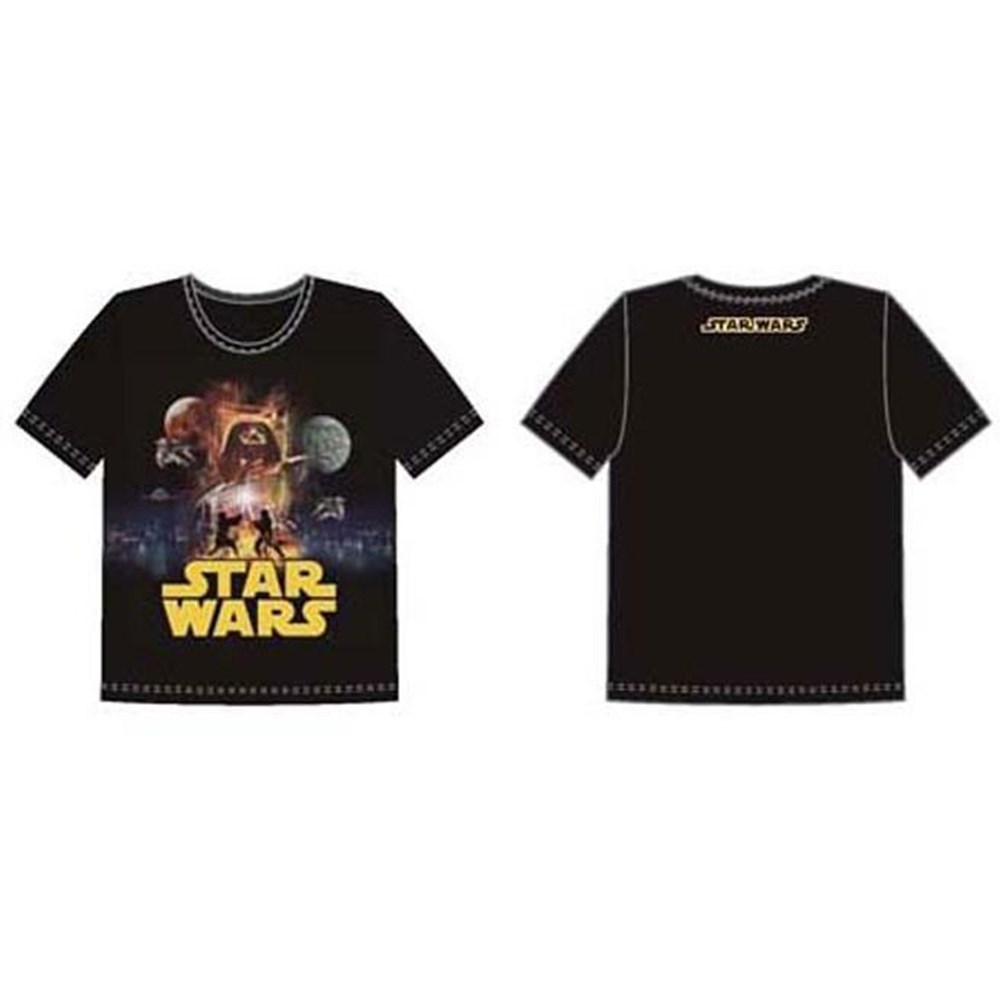 Star Wars T-Shirt, sort m/kort ærme