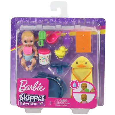 Barbie Babysitters Baby Badetid Playset