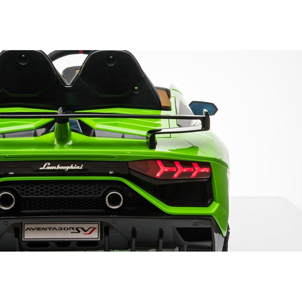 Grøn Lamborghini Aventador SVJ, 12V