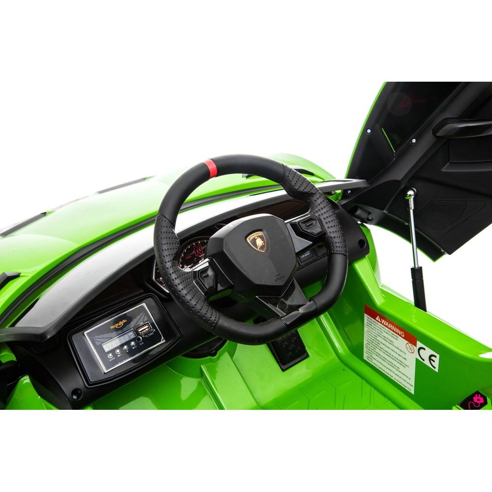 Grøn Lamborghini Aventador SVJ, 12V