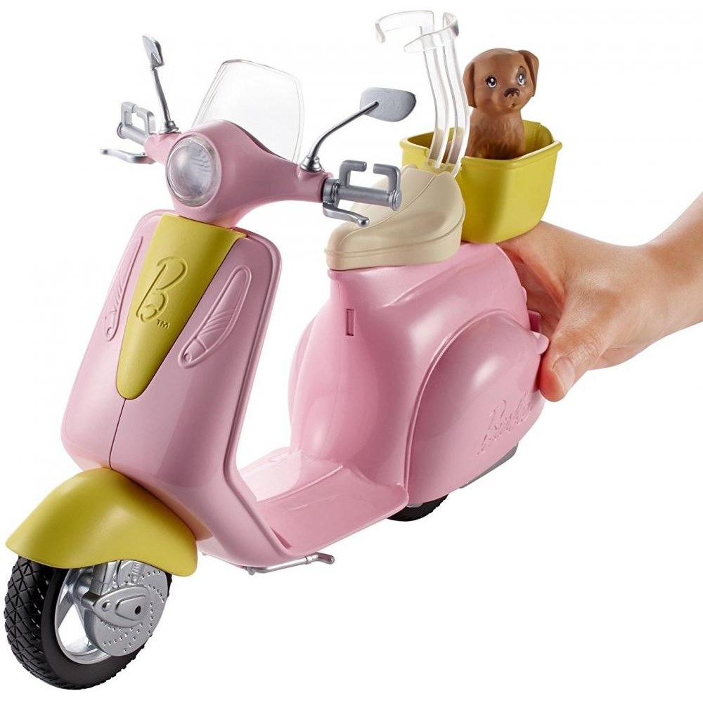 Barbie Moped, Scooter Toy with Puppy
