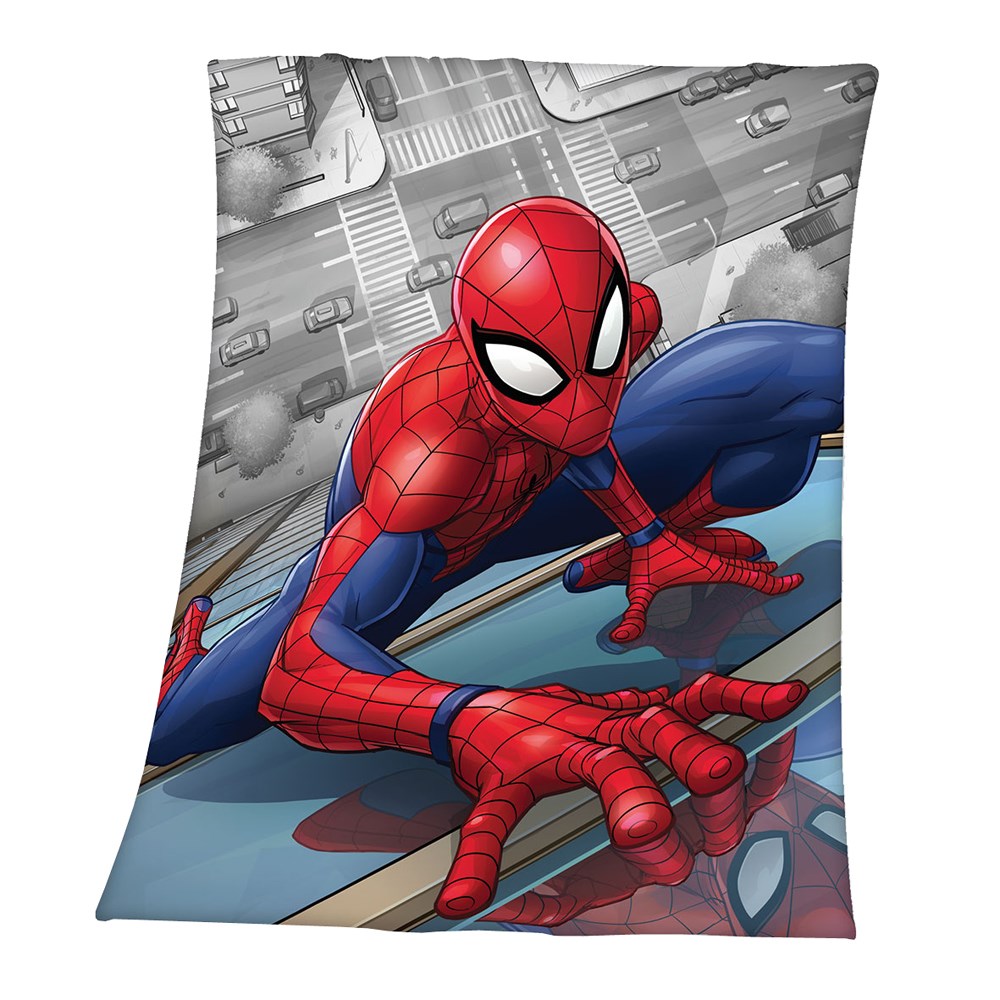Spiderman fleece tæppe 120x140 cm
