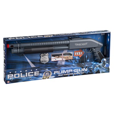 Politi Pumpgun M500 m. lys og lyd