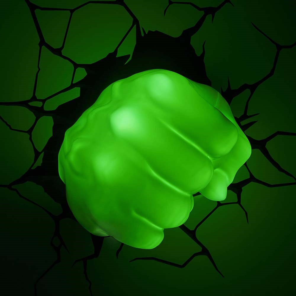 3D væglampe - Avengers Hulk hånd