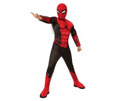 Spiderman Kostume Deluxe 116 cm
