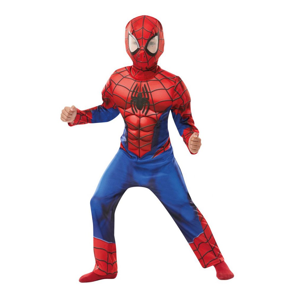 Børnekostume Spiderman Deluxe 104 cm