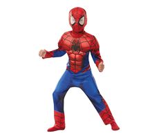 Spiderman Dragt Deluxe 116 cm