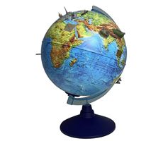 3D Globus med LED Lys 25 cm
