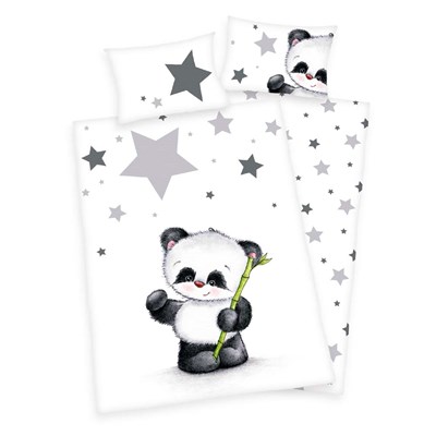Panda Bambus Sengetøj 100x135 cm