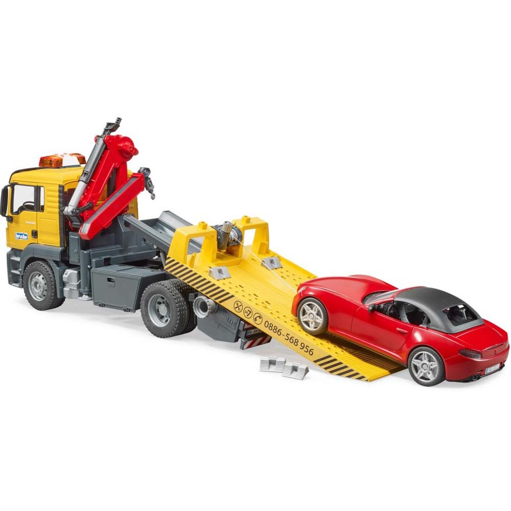 MAN TGS tow truck with roadster