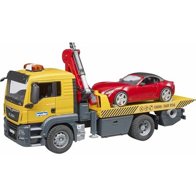 MAN TGS tow truck with roadster