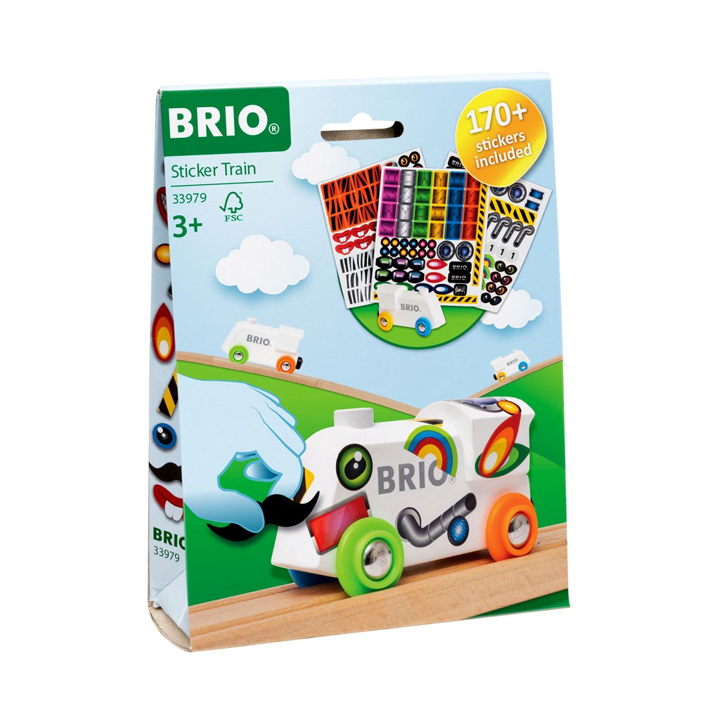 BRIO Tog med klistermærker