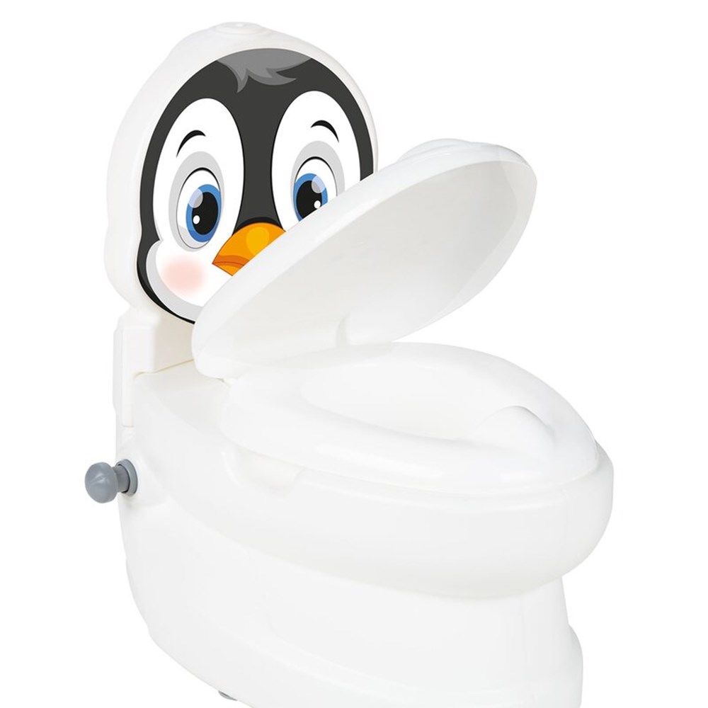 Toilet træner med lys og lyd, Pingvin