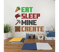 Minecraft  Eat, Sleep, Mine, Create wall