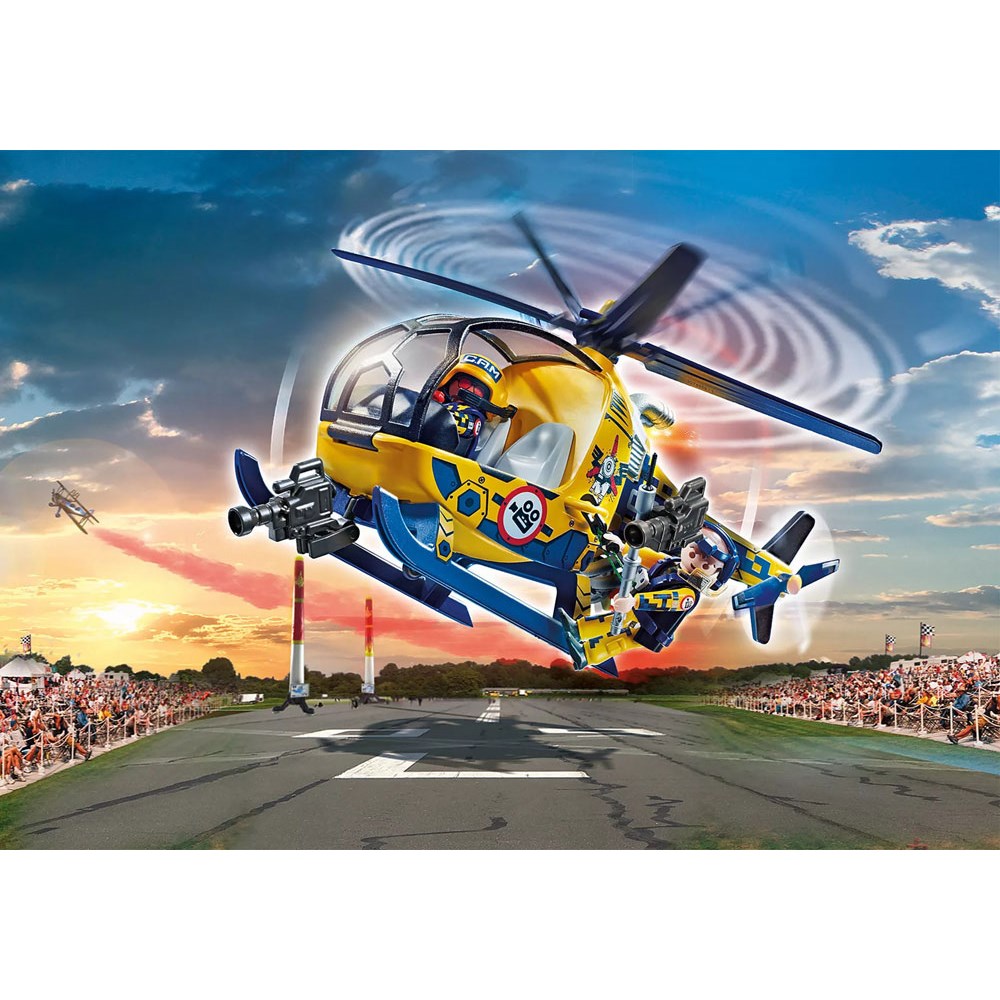 Air Stunt Show Helikopter med filmcrew