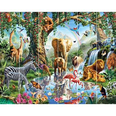 Jungle Vandfald Tapet 243x305 cm