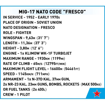 MiG-17 NATO - Code Fresco