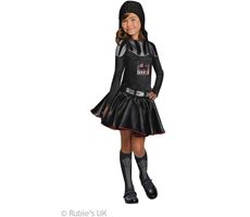 Darth Vader -tyttö 140 cm