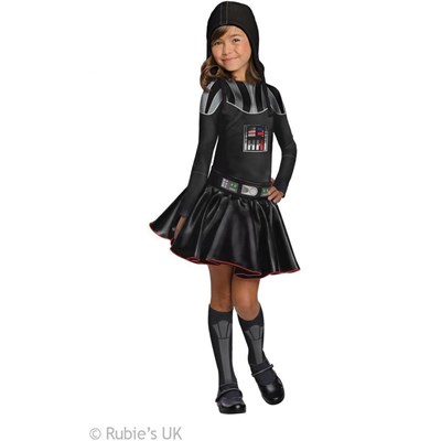 Darth Vader -tyttö 125 cm