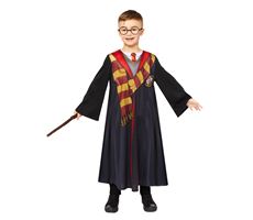 Harry Potter kostume m. tilbehør 140 cm