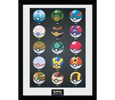 Pokemon Pokeballs Plakat 30x40 cm