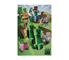 Minecraft fleecetæppe 100x150 cm